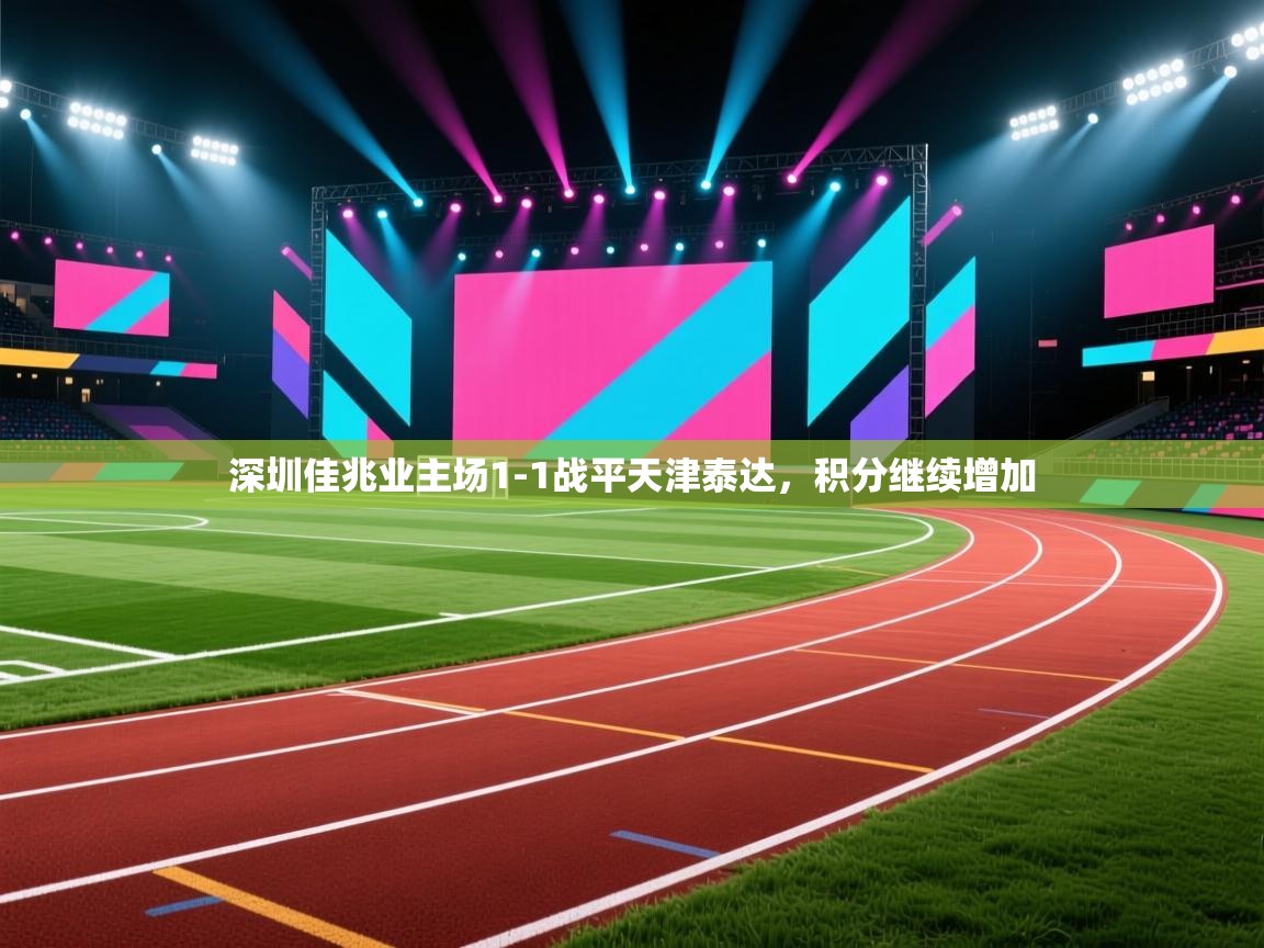 深圳佳兆业主场1-1战平天津泰达，积分继续增加  第1张